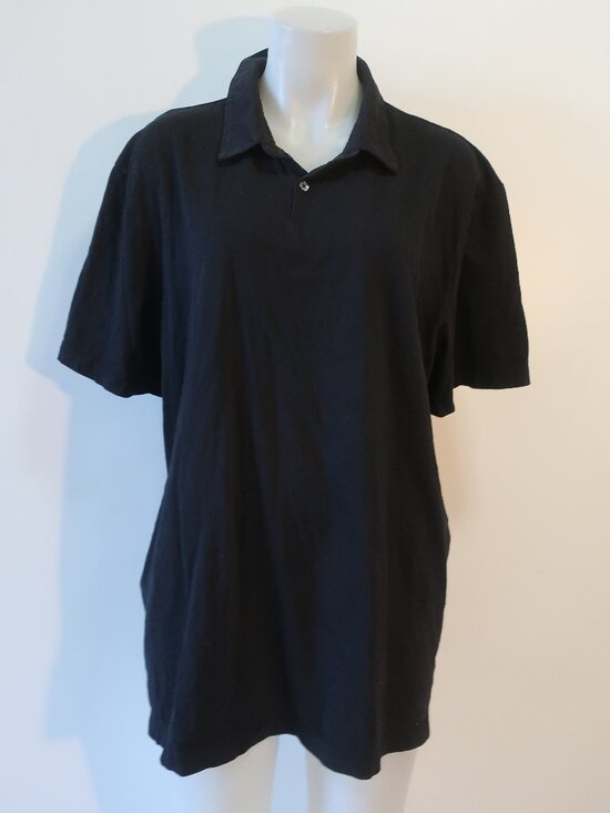 James Perse Other - Mens Standard James Perse Black (Item- 156) Supima Cotton Polo Shirt 5 US/XXL